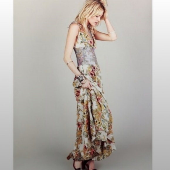 Free People Dresses & Skirts - FREE PEOPLE ONE WISTERIA & LATTICE MAXI DRESS. Never worn